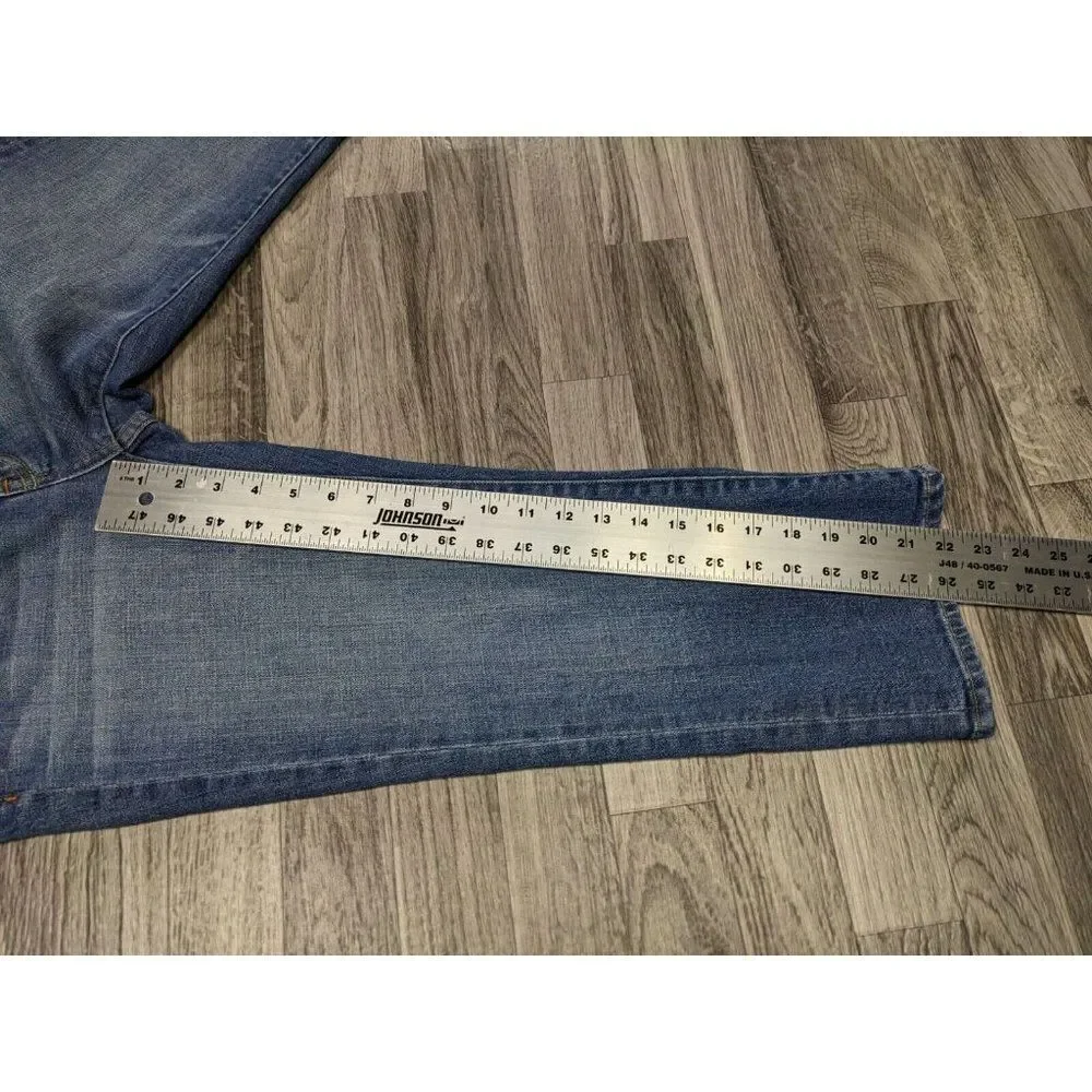 J. Crew Womens Size 29 Pockets Hipslung Whiskered‎ Denim Blue Jeans Capris